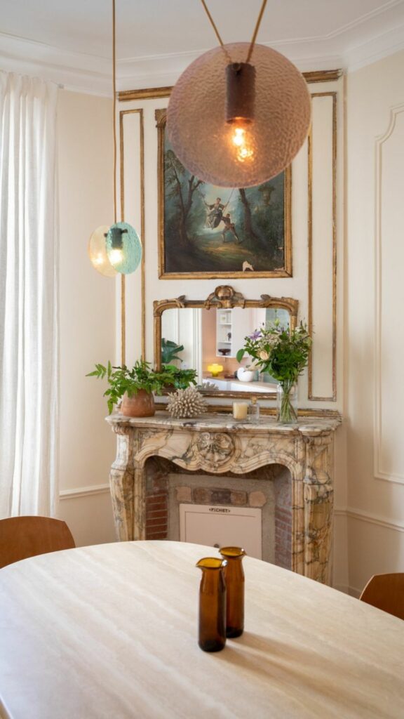 Lustre en laiton - Mobilier - Décoration