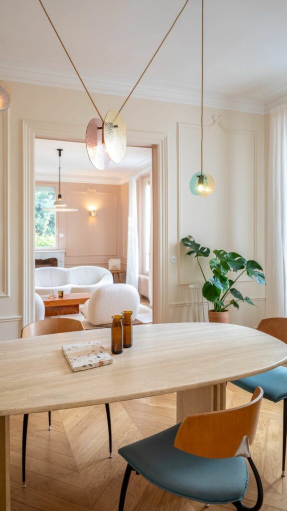 Lustre en laiton - Mobilier - Décoration - Agencement