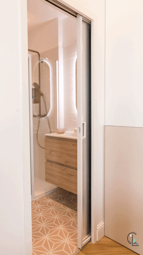 Porte à galandage en acier thermolaqué - Savoie