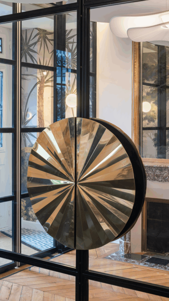 Poignée de porte en laiton poli miroir - Métallerie - Ferronnerie