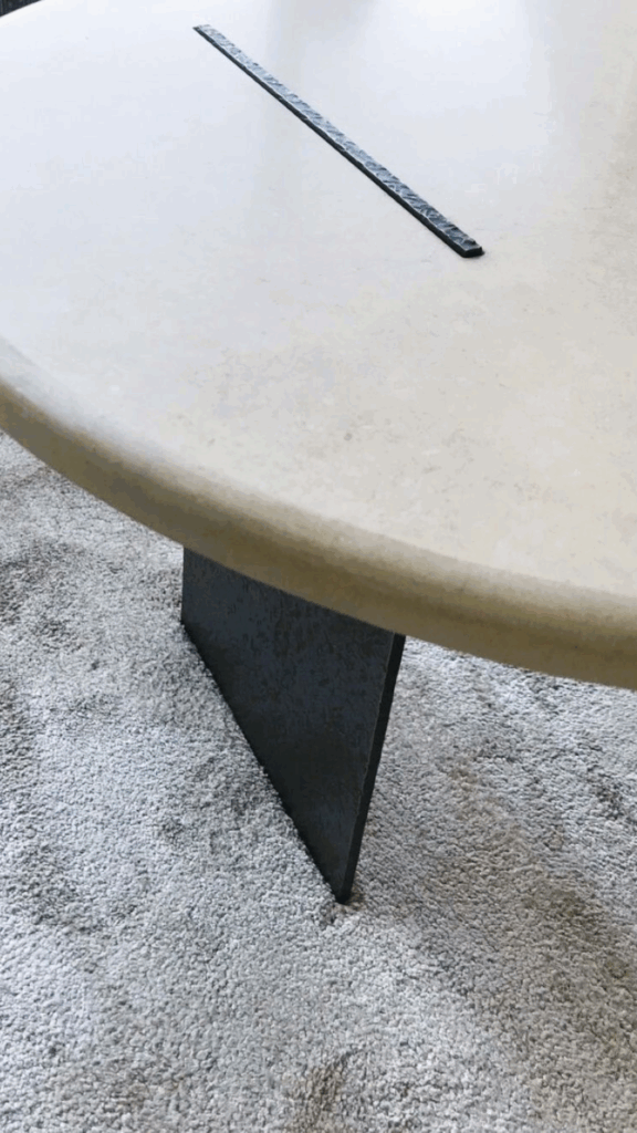 Mobilier - Décoration - Piètement de table en acier texturé