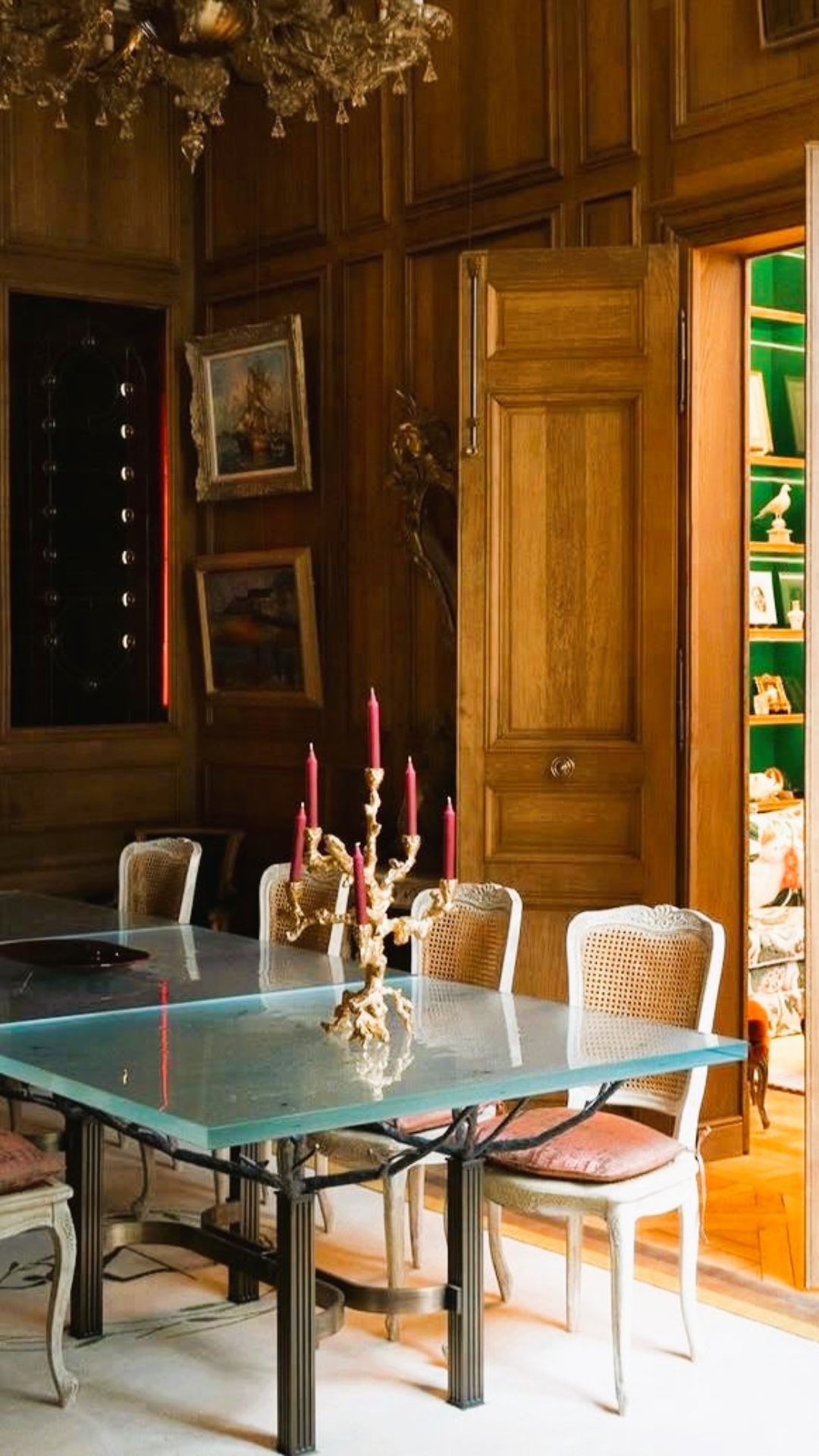 Piètement de table en fer forgé et laiton patiné - Ferronnerie - Métallerie - Décoration - Mobilier